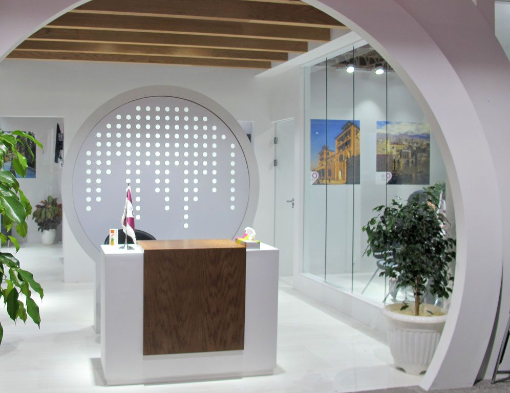 غرفه سازی در یازدهمین نمایشگاه صنایع مخابرات و اطلاع رسانی برای شرکت رایتل